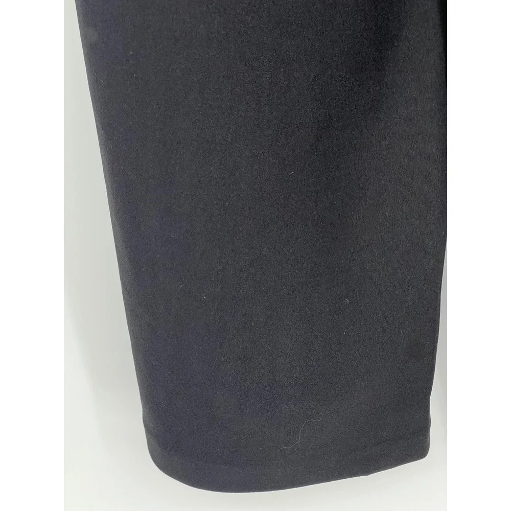 NYCC New York Clothing Co Black Wide Leg Sailor Button Trousers Pants Sz 12
